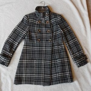 Miss Sixty Black and White Houndstooth Coat